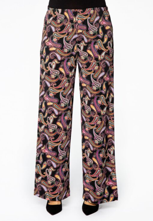 Yoek Broek PAISLEY | Zwart | Maat 42/44