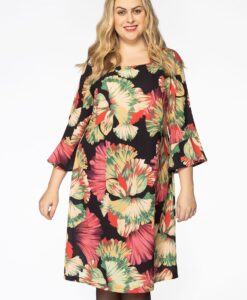 Yoek Jurk ruches CASSIS | Rood | Maat 38/40