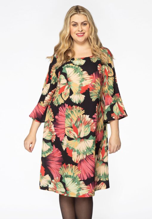 Yoek Jurk ruches CASSIS | Rood | Maat 38/40