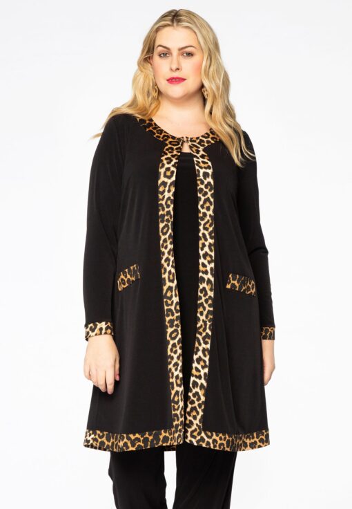 Yoek Cardigan / | Zwart | Maat 42/44