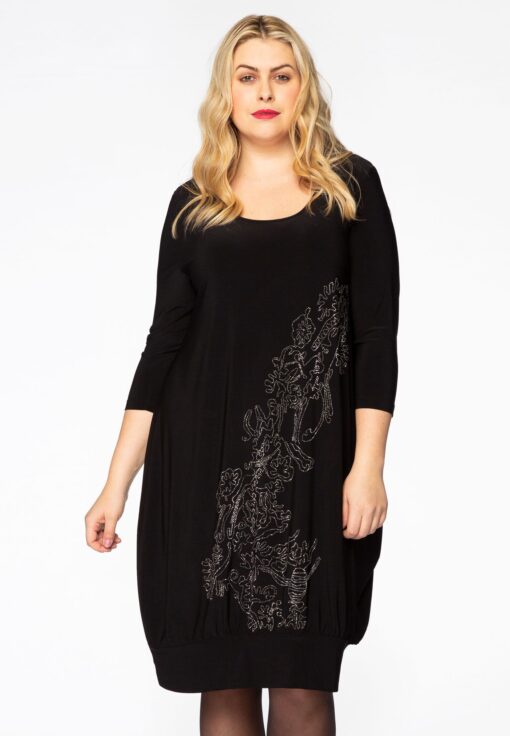 Yoek Jurk ballon | Zwart | Maat 42/44