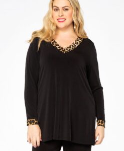 Yoek Tuniek flare/uni | Zwart | Maat 38/40