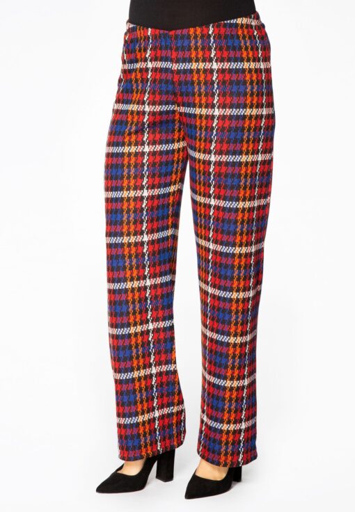 Yoek Trousers CHECK | Rood | Maat 42/44