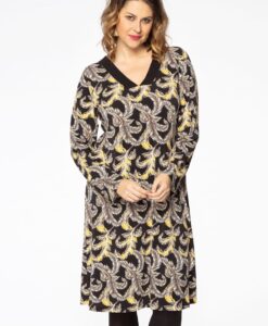 Yoek Jurk PLUME | Zwart | Maat 46/48