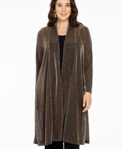Yoek Cardigan LUREX | Zwart | Maat 50/52