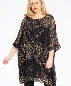 Yoek Tuniek PEBBLES | Zwart | Maat 38/40
