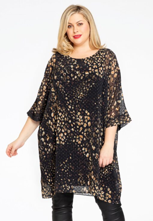 Yoek Tuniek PEBBLES | Zwart | Maat 38/40