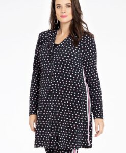 Yoek Blazer A-lijn SPRINKLE | Zwart | Maat 50/52