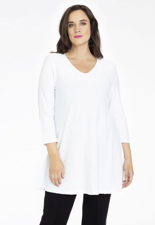 Yoek Tuniek wide bottom OBLIE | Wit | Maat 46/48