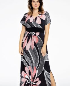 Yoek Jurk overslag | Zwart | Maat 38/40