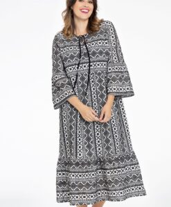 Yoek Jurk met ruches BATISTE | Wit | Maat 50/52
