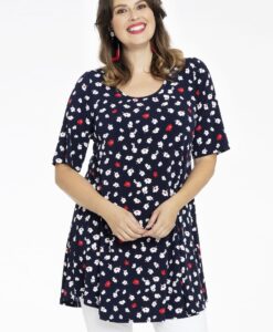 Yoek Tuniek wide bottom MILOU | Blauw | Maat 46/48