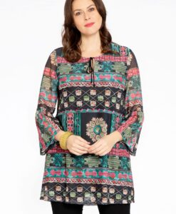Yoek Tuniek BOHO | Zwart | Maat 46/48