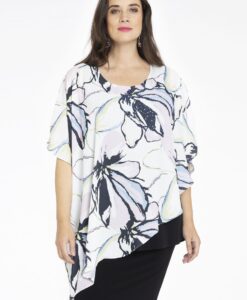 Yoek Tuniek asymmetrisch SPRING | Beige | Maat 38/40