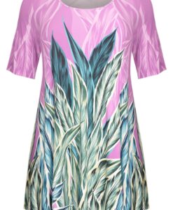 Yoek Tuniek wide bottom AMAZONIA | Roze | Maat 38/40