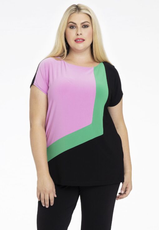 Yoek Shirt mouwloos COLOURBLOCK | Multi | Maat 42/44