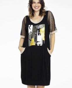 Yoek Jurk FEMALE | Zwart | Maat 38/40