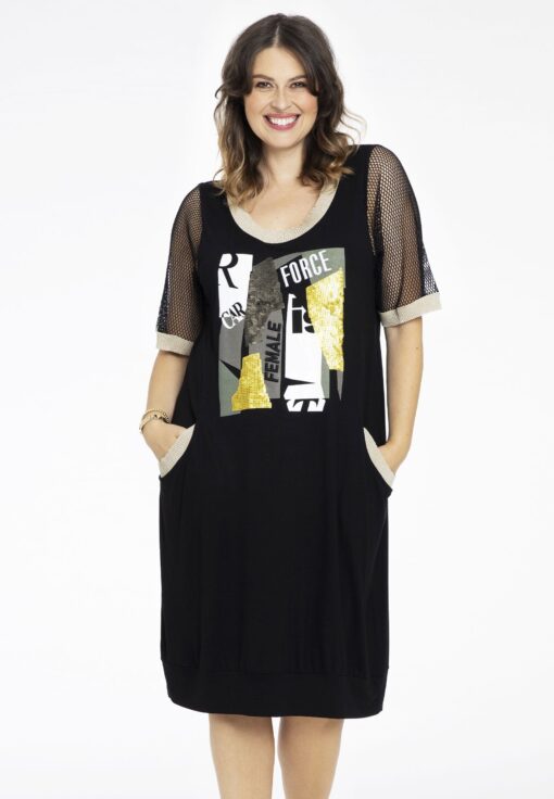 Yoek Jurk FEMALE | Zwart | Maat 38/40
