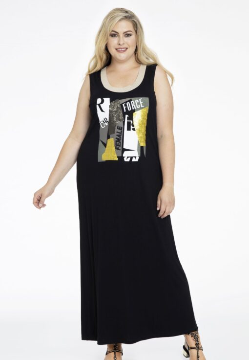 Yoek Jurk lang FEMALE | Zwart | Maat 38/40