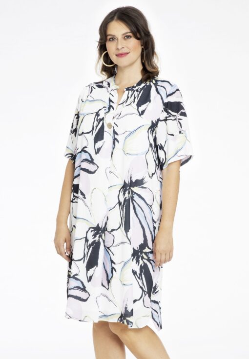 Yoek Jurk grandad SPRING | Beige | Maat 38/40