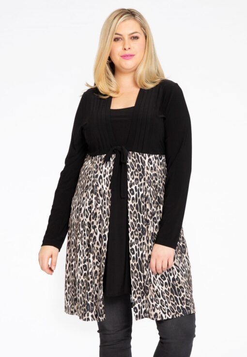 Yoek Vest met strik | Bruin | Maat 46/48