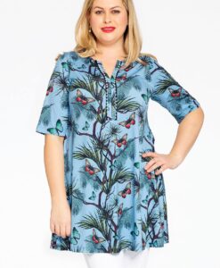 Yoek Tuniek wide bottom PAPILLON | Blauw | Maat 38/40