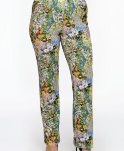Yoek Tregging FLOWERY | Zwart | Maat 38/40