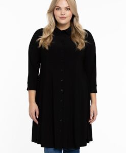Yoek Blouse-jurk | Zwart | Maat 38/40