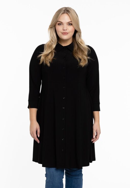 Yoek Blouse-jurk | Zwart | Maat 38/40
