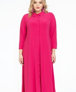 Yoek Lange blouse-jurk | Roze | Maat 38/40