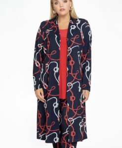 Yoek Blazer extra lang NAUTIQUE | Blauw | Maat 38/40