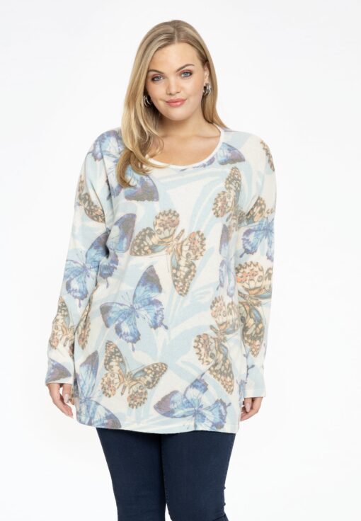 Yoek Pullover square | Wit | Maat 46/48