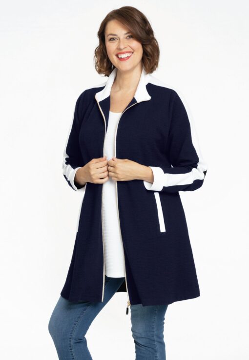 Yoek Vest met rits | Blauw | Maat 38/40