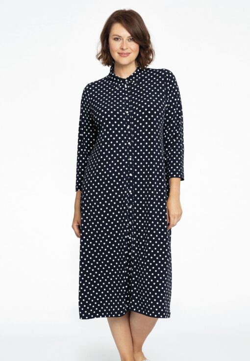 Yoek Blouse midi | Blauw | Maat 38/40