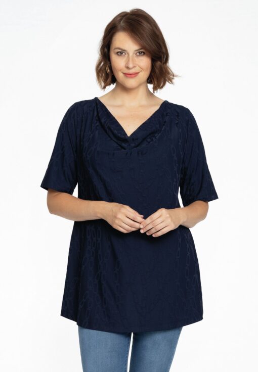 Yoek Tuniek flare waterval CHAINS | Blauw | Maat 42/44