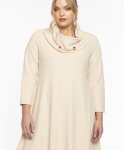 Yoek Tuniek wide bottom met ketting | Bruin | Maat 38/40