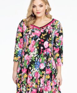 Yoek Tuniek wide bottom | Zwart | Maat 42/44