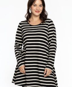 Yoek Tuniek wide bottom | Zwart | Maat 50/52