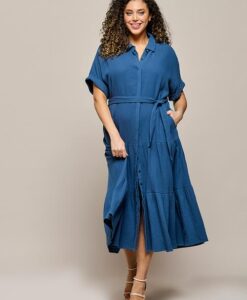Angela Jurk Grijsblauw Maxi