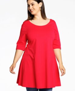 Yoek Tuniek wide bottom | Rood | Maat 38/40