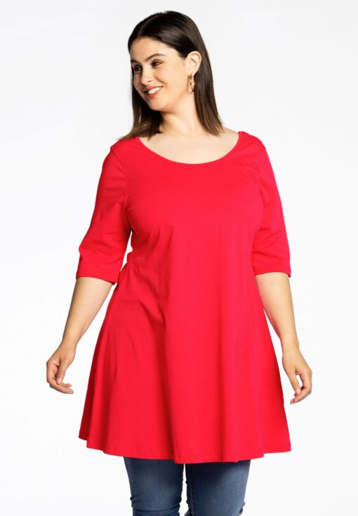 Yoek Tuniek wide bottom | Rood | Maat 38/40