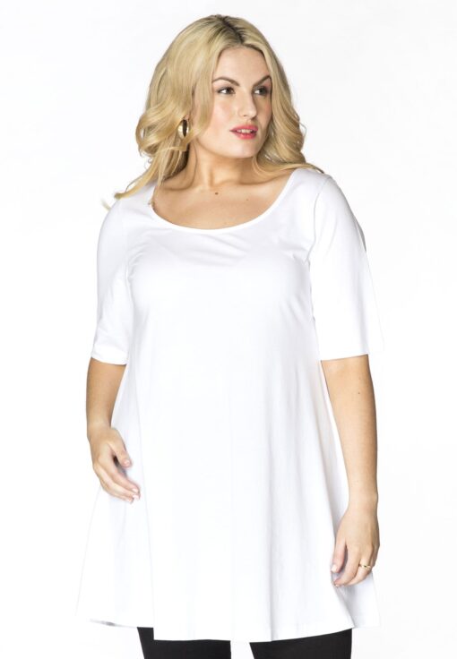 Yoek Tuniek wide bottom | Wit | Maat 42/44