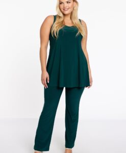 Yoek Top flare | Dark Green | Maat 42/44
