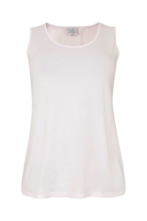 Yoek Top relax fit | Wit | Maat 46/48