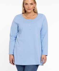 Yoek Tuniek flare knopen | Licht Blauw | Maat 58/60
