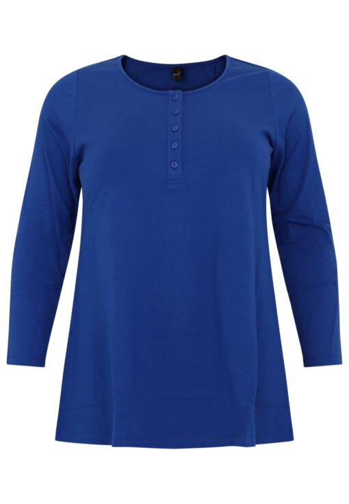 Yoek Tuniek flare knopen | Indigo | Maat 38/40