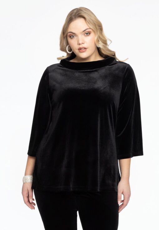 Yoek Shirt A-lijn | Zwart | Maat 38/40