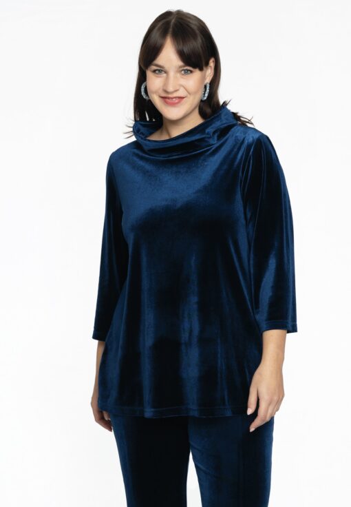 Yoek Shirt A-lijn | Blauw | Maat 46/48