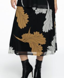 Yoek Rok FLOWER | Zwart | Maat 54/56