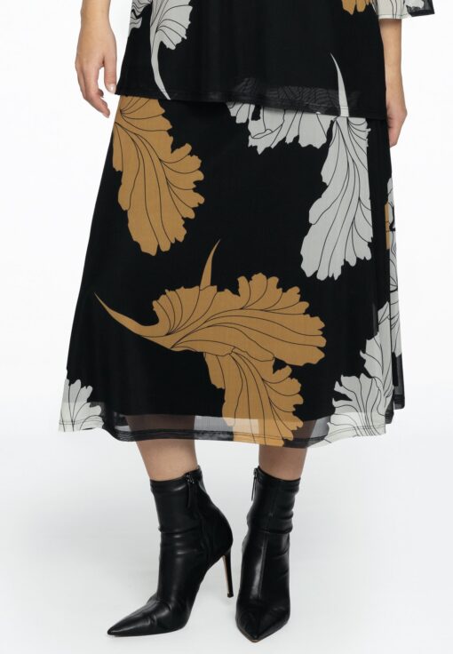 Yoek Rok FLOWER | Zwart | Maat 54/56